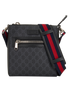 GG Messenger, &pound;495, Handbags, Black, Canvas, Front view